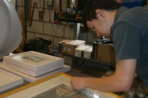 Packing art for shipping